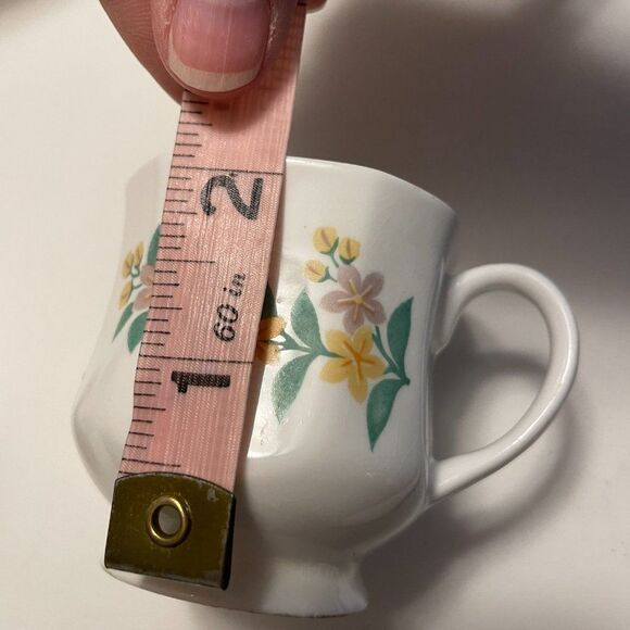 Royal Bengal Fine Bone China Flower Espresso Mug Pair, 2 small mugs, MOD RETRO - Picture 9 of 10